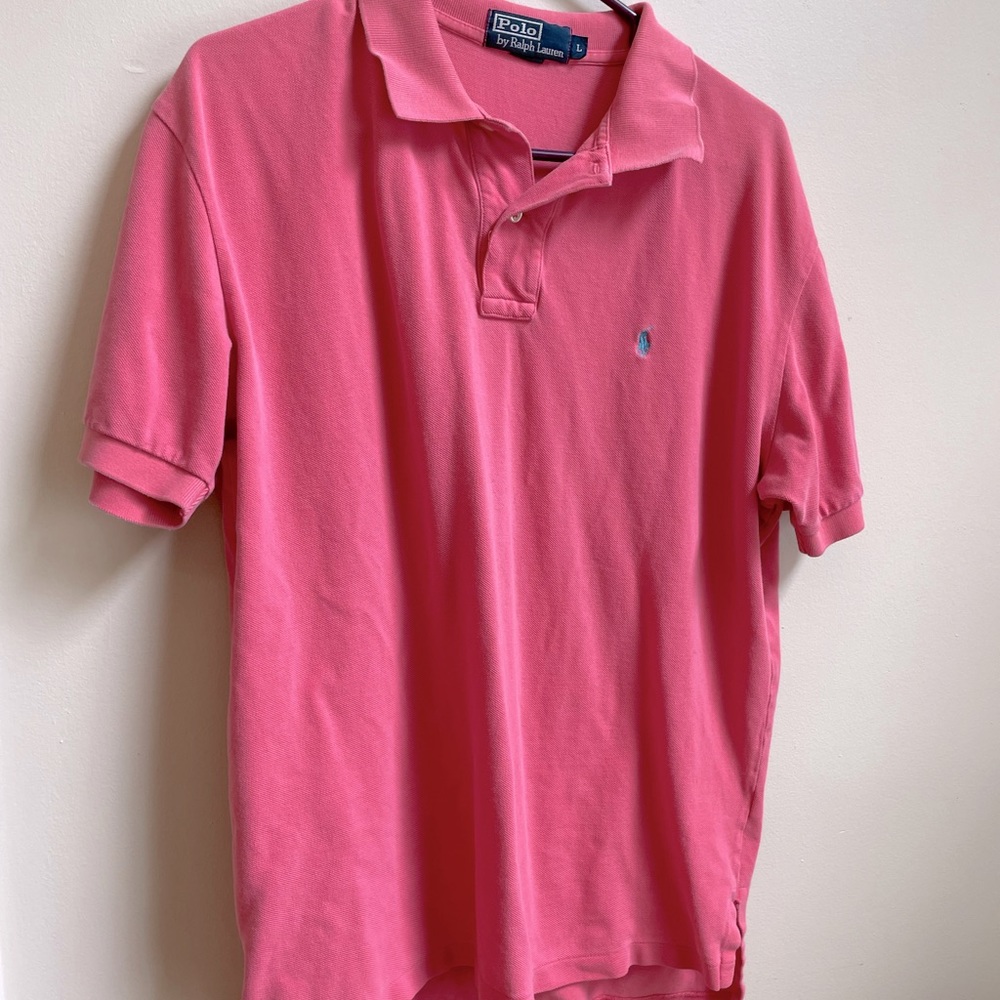 Large Polo by Ralph Lauren Salmon color Polo Shirt